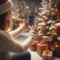 TEL PROTECT Christmas Ümbris jaoks Samsung A34 5G Design 4 Clear