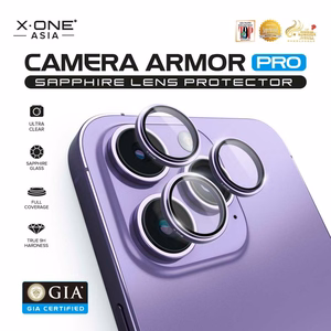 X-ONE Sapphire Camera Armor Pro - jaoks iPhone 16/16 Plus - hõbedane
