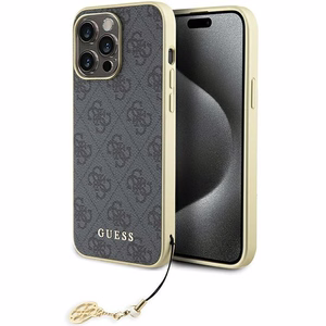 Guess 4G Charms Collection чехол для iPhone 15 Pro Max - серый