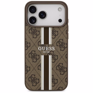 Guess 4G Printed Stripes MagSafe ümbris jaoks iPhone 17 Pro Max - brown