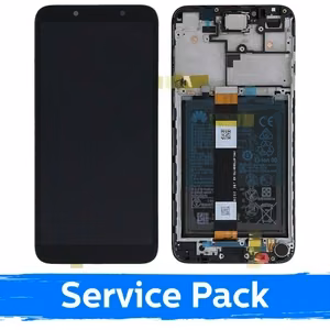 LCD ekraan ühilduv Huawei Y5P / Honor 9S must raamiga (Service Pack)
