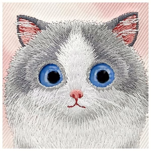 Nimmy Big Eyed Pet 2.0 Cat Ümbris jaoks iPhone 16 - Roosa