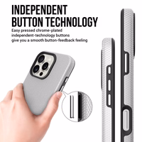 Perfectionists Triangle Mag Ümbris iPhone 15 Pro Max hõbedane