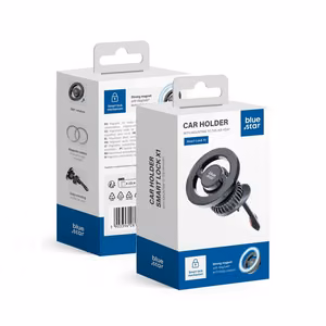 Magnetic car phone hoidja compatible with Magsafe Sinine star SMART LOCK X1 air vent must