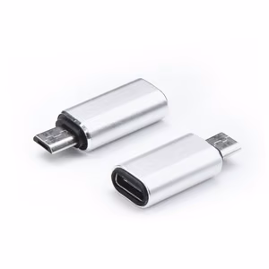 Adapter Typ C (female) to Micro USB (male) hõbedane