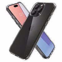 Spigen Crystal Hybrid iPhone 15 Pro Ümbris - läbipaistev