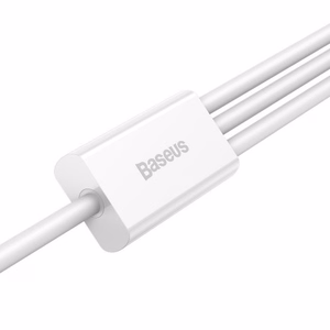 USB kaabel Baseus 3in1 Superior valge 150cm (kuni 3.5A)