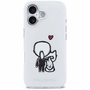 Karl Lagerfeld Karl & Choupette Back MagSafe Ümbris for iPhone 17 - Clear