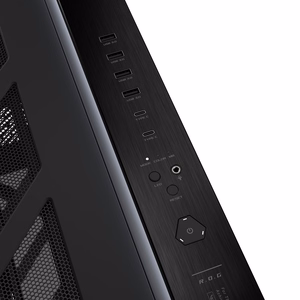ASUS ROG CRONOX GR801 CURVE TG ARGB must keskmise tornmõõduga arvutikorpus