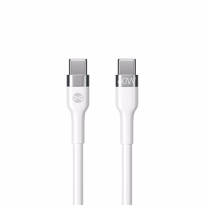 Forever Paindlik kaabel USB-C - USB-C 2,0 m 60W valge