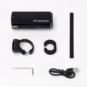 Wozinsky jalgratta esituli USB-C-kaabliga, 3000 lm – must