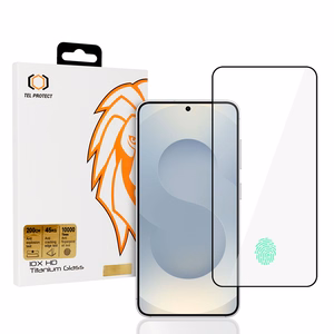 Закалённое стекло Tel Protect 10X HD Titanium для Samsung Galaxy S25/S24 (с разблокировкой по отпечатку пальца)