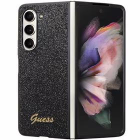 Guess Glitter Script ümbris jaoks Samsung Galaxy Z Fold 5 - must