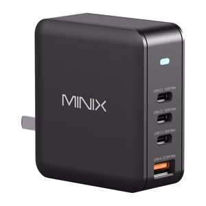 Minix P165 GaN Wall Charger with 3x USB-C and 1x USB-A Ports