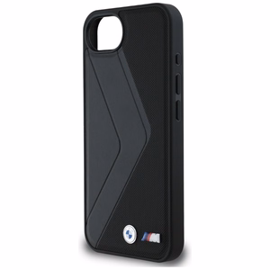 BMW Oversized Stripes MagSafe ümbris jaoks iPhone 16e - must