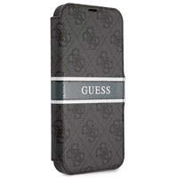 Guess GUBKP13X4GDGR iPhone 13 Pro Max 6,7" sari/halli raamat 4G triibuline