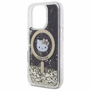 Hello Kitty Liquid Glitter Fever MagSafe iPhone 16 Pro Ümbris - Kuldne