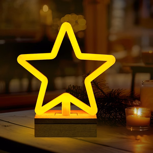 Neon Wood alus LED STAR soojavalge FLNW04 Forever Light