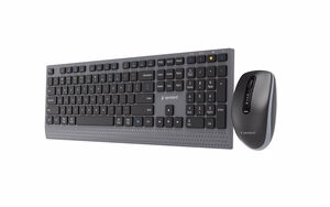 Gembird KBS-WPS-02 Keyboard and Mouse Set Wireless US Bluetooth Black