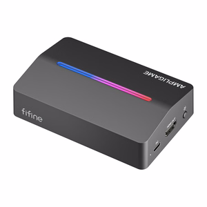 Fifine V3, карта видеозахвата HDMI на USB-A (черная)