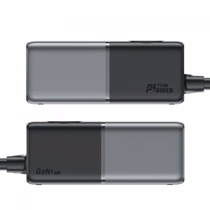 Laadija Acefast Z2 GaN must 75W (3xPD / 2xQC3.0 / 1xAC)