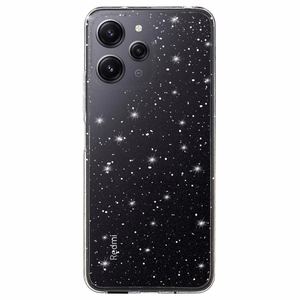Crystal Glitter Ümbris jaoks Xiaomi Redmi 12 Hõbedane