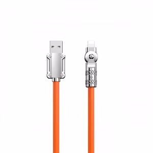 USB kaabel Dudao L24AL (180' nurk) Oranž Lightning 100cm (kuni 30W)