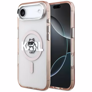 Karl Lagerfeld IML Choupette Sketch Logo MagSafe Ümbris jaoks iPhone 17 Air - roosa