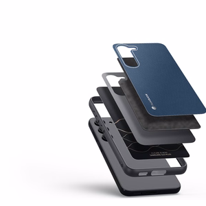 Dux Ducis Fino чехол Samsung Galaxy S23+ с силиконовой рамкой синий