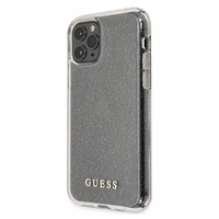 Guess GUHCN58PCGLSI iPhone 11 Pro hõbedane/hõbedane kõva ümbris Glitter
