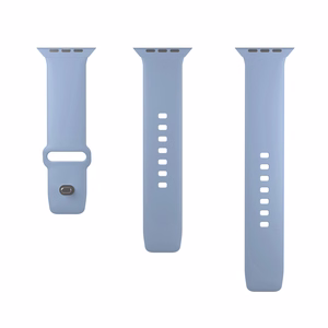 Силиконовый ремешок Puro Icon для Apple Watch 42 / 44 / 45 / 49 мм - голубой (2 шт.)