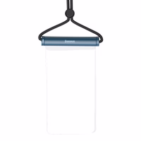 Waterproof phone ümbris Baseus AquaGlide with Cylindrical Slide Lock (sinine)