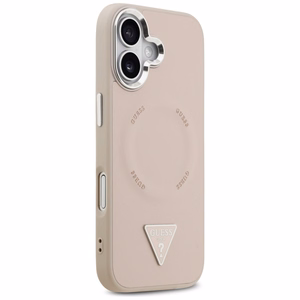 GUESS ümbris jaoks IPHONE 17 compatible with MagSafe GUHMP17SPSDTSCMP (PU W/ Triangle Logo) roosa