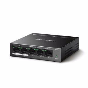 Mercusys 5-портовый настольный коммутатор Gigabit с 4 портами PoE+