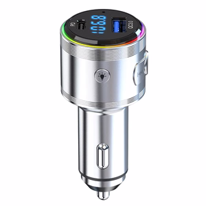 3mk Hyper auto FM-saatja koos laadimisega, 48 W, QC/PD/PPS, USB 1C1A, hõbedane