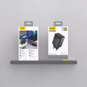 Dudao A29 65W GaN Зарядное устройство 2x USB-C + 1x USB-A - чёрный