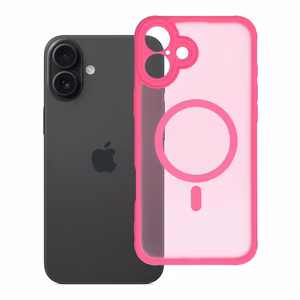 FULL MATTE MAG COVER Ümbris compatible with MagSafe jaoks IPHONE 16 Plus roosa