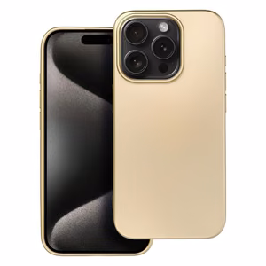 METALLIC Ümbris jaoks IPHONE 15 Pro Pro kuldne