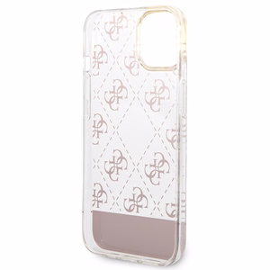 Guess GUHCP14MHG4MHP iPhone 14 Plus/ 15 Plus 6.7" roosa/roosa ümbris 4G Pattern Script
