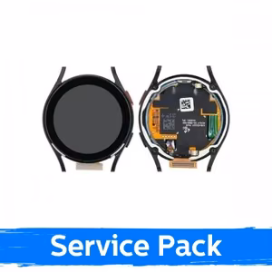 LCD ekraan ühilduv Samsung R860 Watch 4 40mm raamiga / must / (Service Pack)