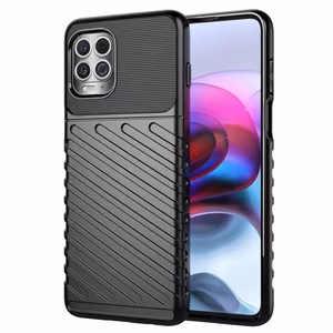 Thunder Case Paindlik ja vastupidav TPU ümbris Motorola Moto G100 / Edge S mustale mudelile