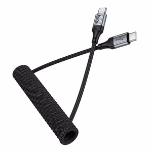 Кабель USB C to C Hoco PD 3A 1,5 m X121 черный