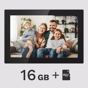 Kruger&Matz FRAMEO Wi-Fi digitaalne pildiraam, 10,1 tolli, must