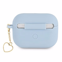 Guess GUAPLSCHSB AirPods Pro kate sinine/sinine Silikoonist Charm Heart Collection