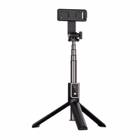 Selfie Stick MINI - with detachable bluetooth remote control and tripod - P40L BLACK