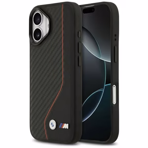 BMW M Carbon Line & Logo MagSafe Ümbris jaoks iPhone 17 - Punane