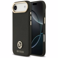 Guess Grained Strass Logo MagSafe ümbris jaoks iPhone Air - must
