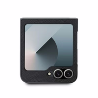 Karl Lagerfeld Saffiano Metal Pin Ümbris jaoks Samsung Galaxy Z Flip 6 - Must