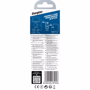 Energizer Ultimate C541CKBK USB-C–USB-C laadimis- ja andmekaabel, 2 m, 100 W, must