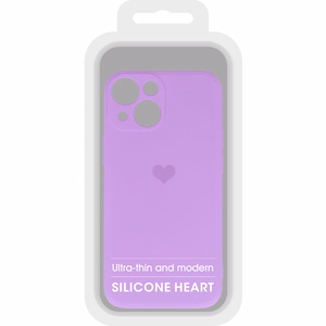 Vennus Silicone Heart Ümbris jaoks Iphone 14 Plus design 1 purple